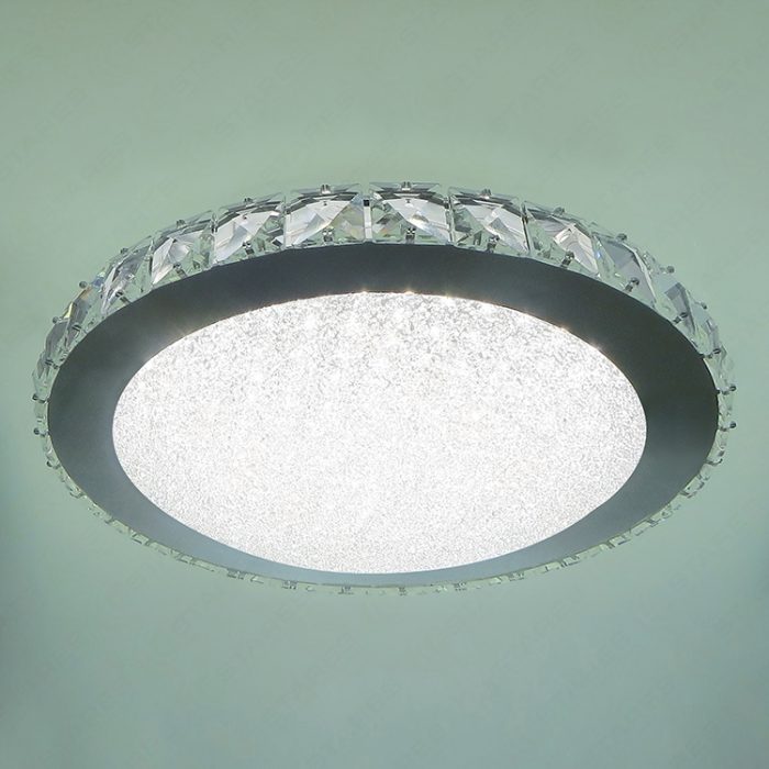 Cold White 18W Crystal Cover Diamond Ring LED Ceiling Light