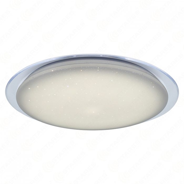 Combined Light SATURN 60R D535 CCT & Brightness Dimmable Starry Cover with Transparent Ring LED Ceiling Light