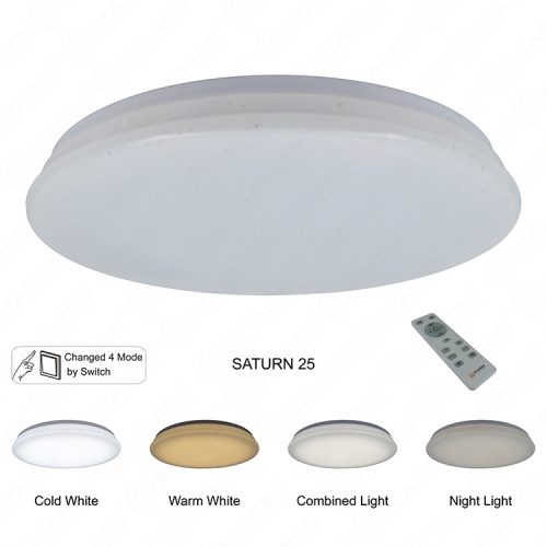SATURN 25 D330 Starry Cover without Ring CCT & Brightness Dimmable LED Ceiling Light