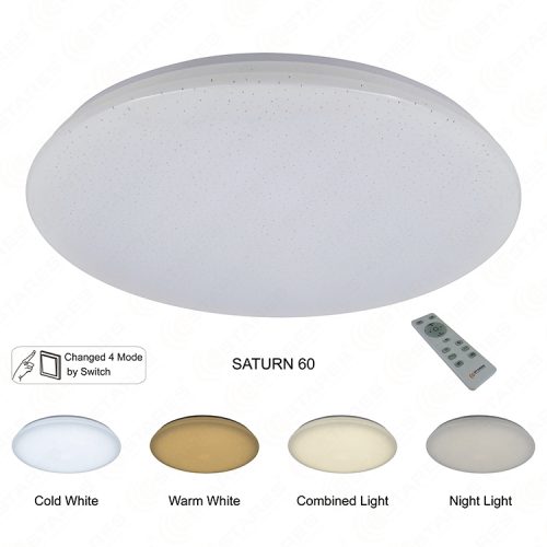 SATURN 60 D535 CCT & Brightness Dimmable Starry Cover without Ring LED Ceiling Light
