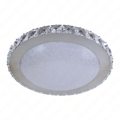 Unlit 25W D350 Crystal Cover Diamond Ring LED Ceiling Light