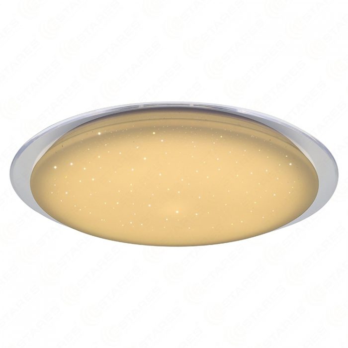 Warm White SATURN 60R D535 CCT & Brightness Dimmable Starry Cover with Transparent Ring LED Ceiling Light