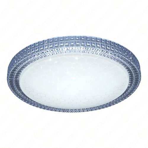 Cold White 60W Football pattern Milky Cover Crystal Effect Edge LED Ceiling Light