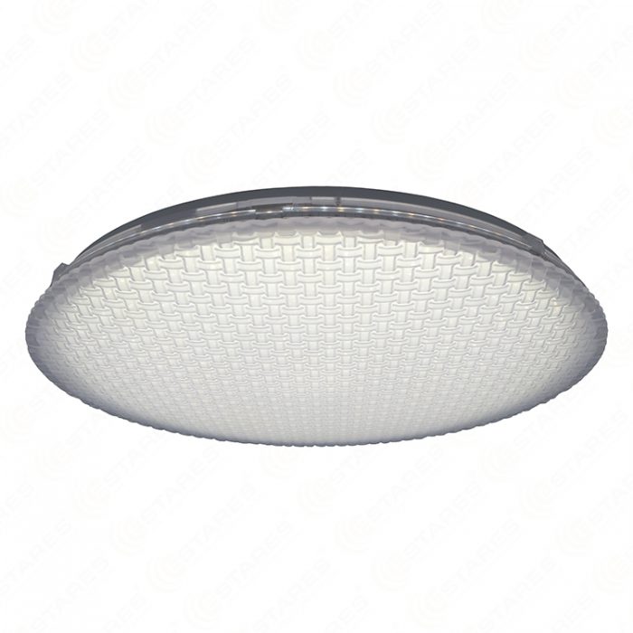 Combined Light 60W RGB Bamboo Weaving Pattern Cover LED Ceiling Light