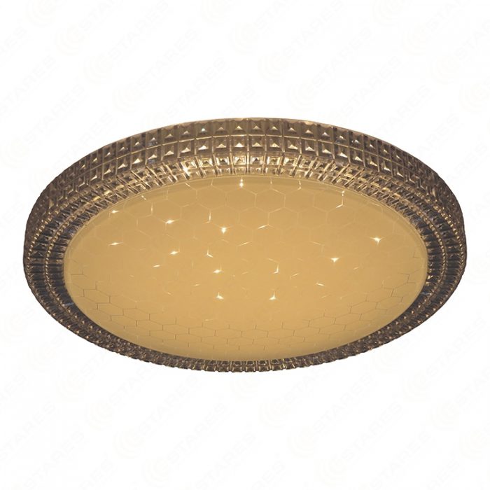 Warm White 60W Football pattern Milky Cover Crystal Effect Edge LED Ceiling Light